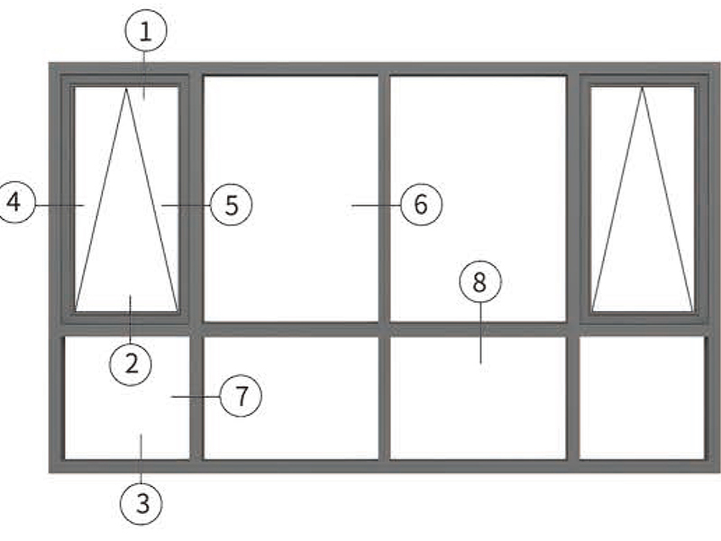 US100-160系列“幕墙式”明框窗